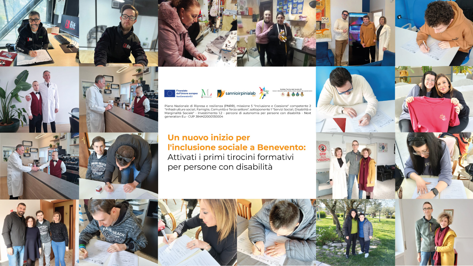 Un nuovo inizio per l’inclusione sociale a Benevento: Attivati i primi tirocini formativi per persone con disabilità